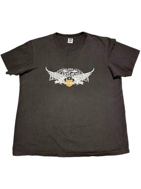 HARLEY DAVIDSON Skull Costa Rica Biker Graphic Tee Grunge Moto